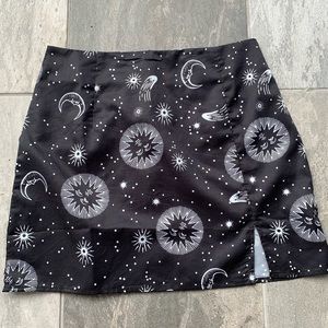 Moon & sun slip skirt